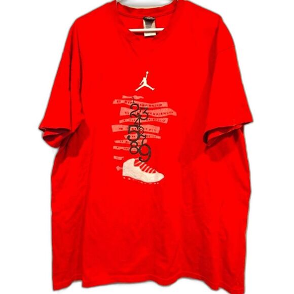 Vintage 2000s Nike Air Jordan 10 Championship Michael Jordan NBA T-Shirt Size XL - Picture 1 of 7